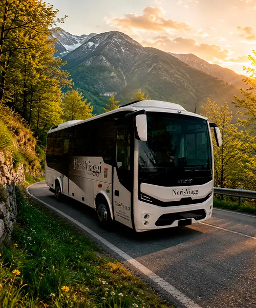 Bus Medio Otokar della flotta aziendale Noris Viaggi per gruppi.