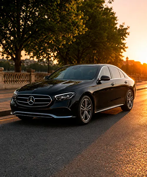 Mercedes Classe E della flotta aziendale Noris Viaggi