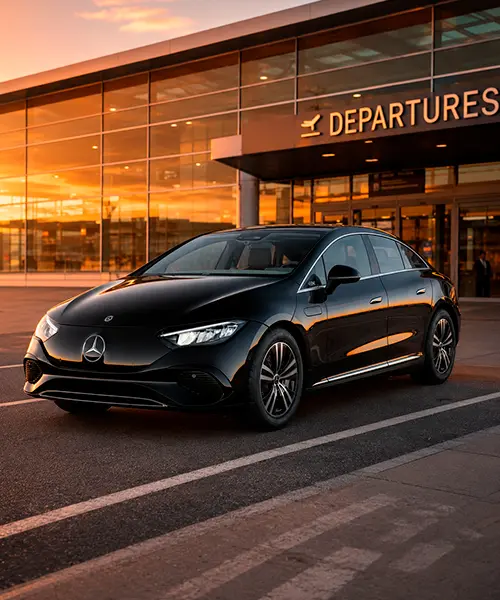 Mercedes EQE elettrica della flotta aziendale Noris Viaggi