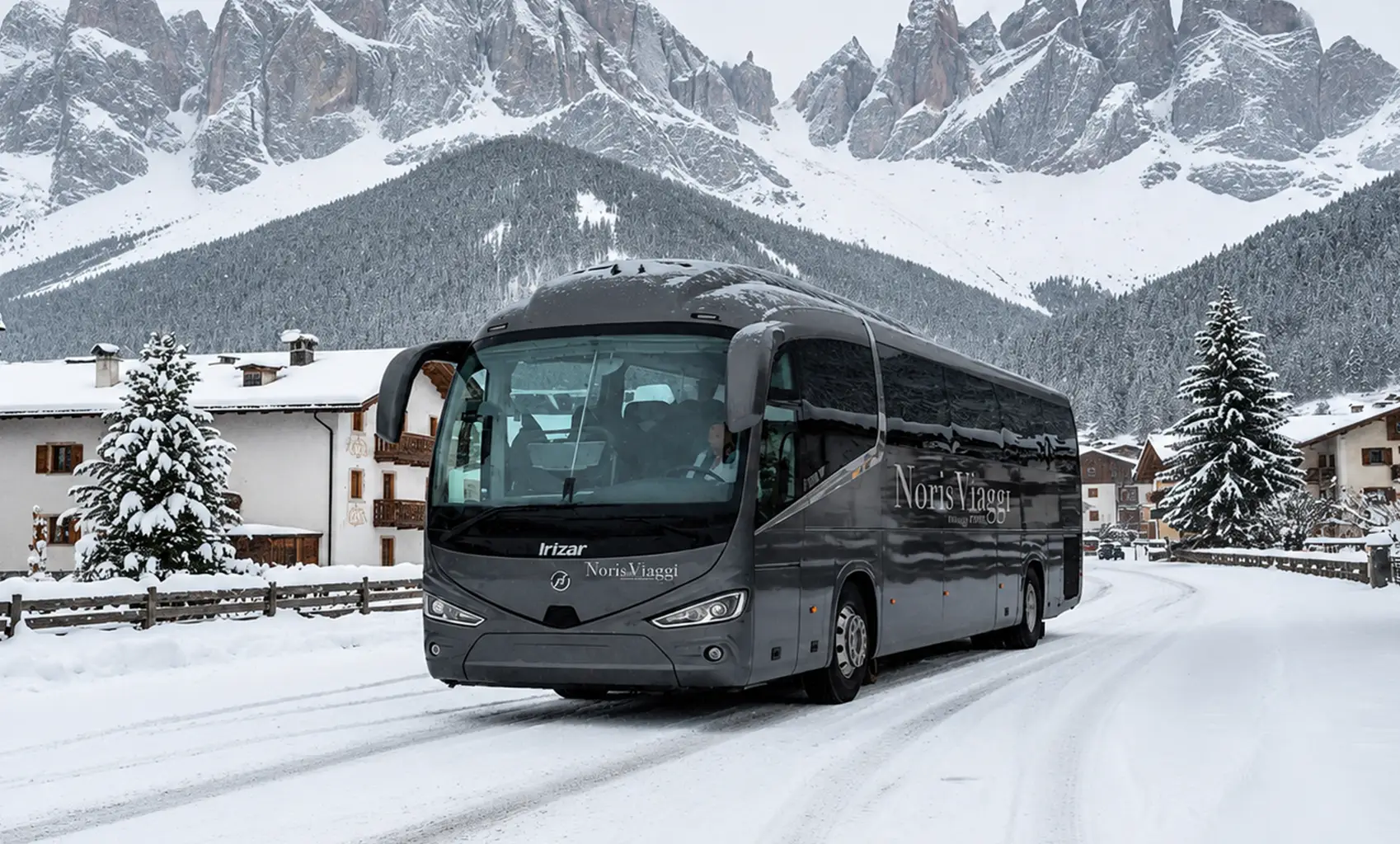Servizio Bus per gite in montagna invernali di Noris Viaggi